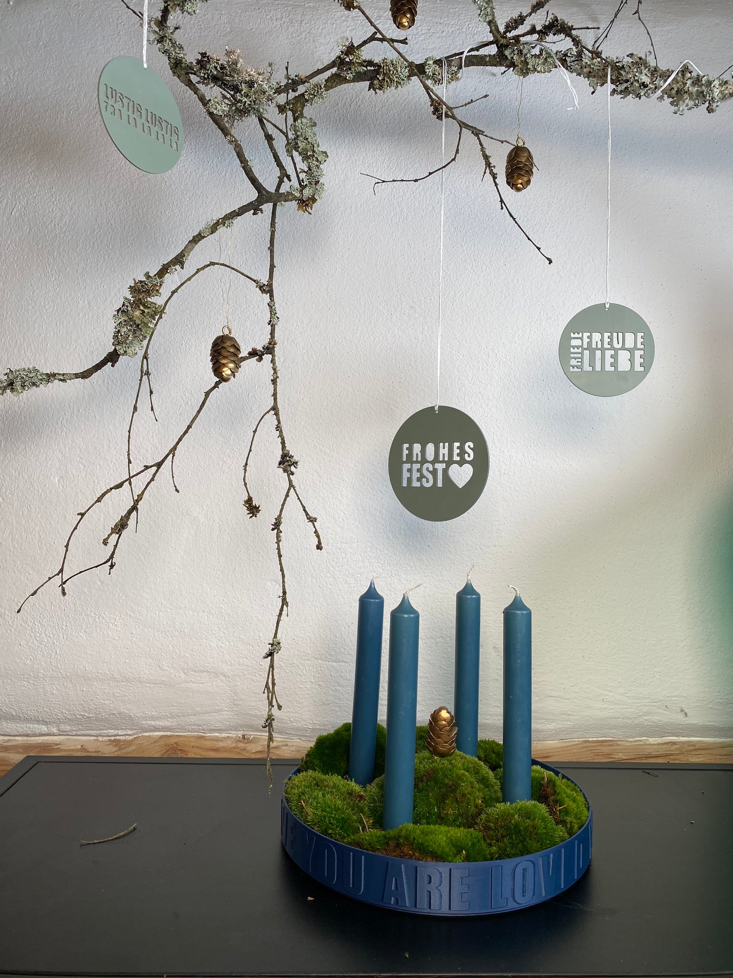 Adventskranz Inlay 25cmø