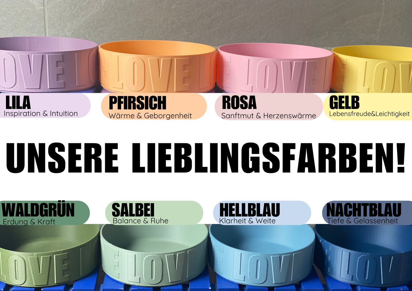 Affirmations Kartenset mit Deckbox