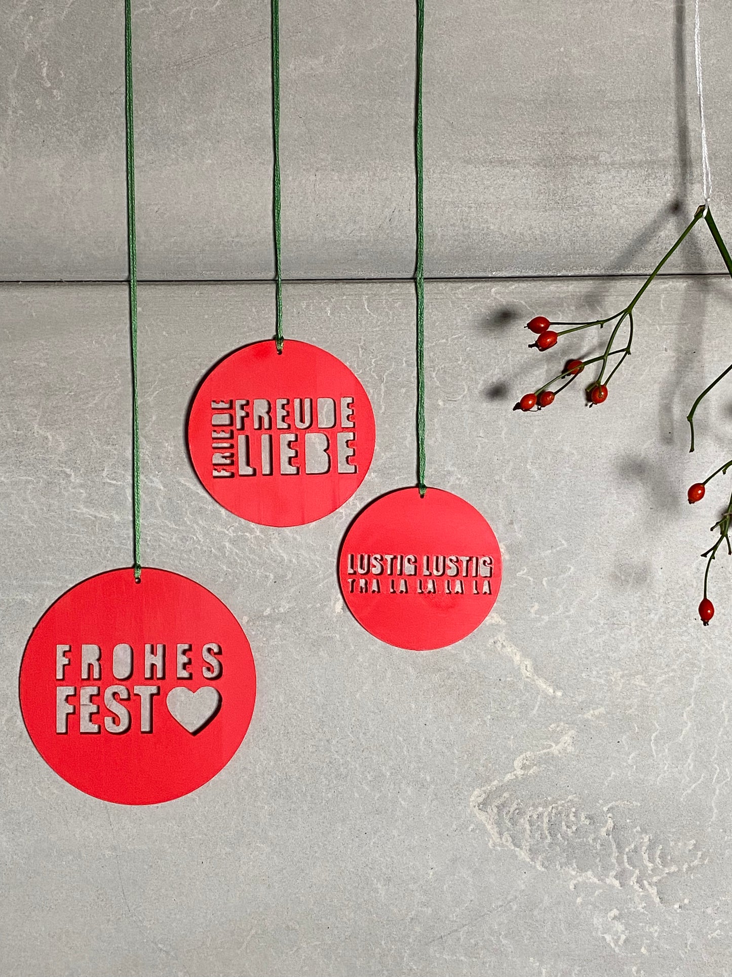 Anhänger Weihnachten/X-mas 3er Set