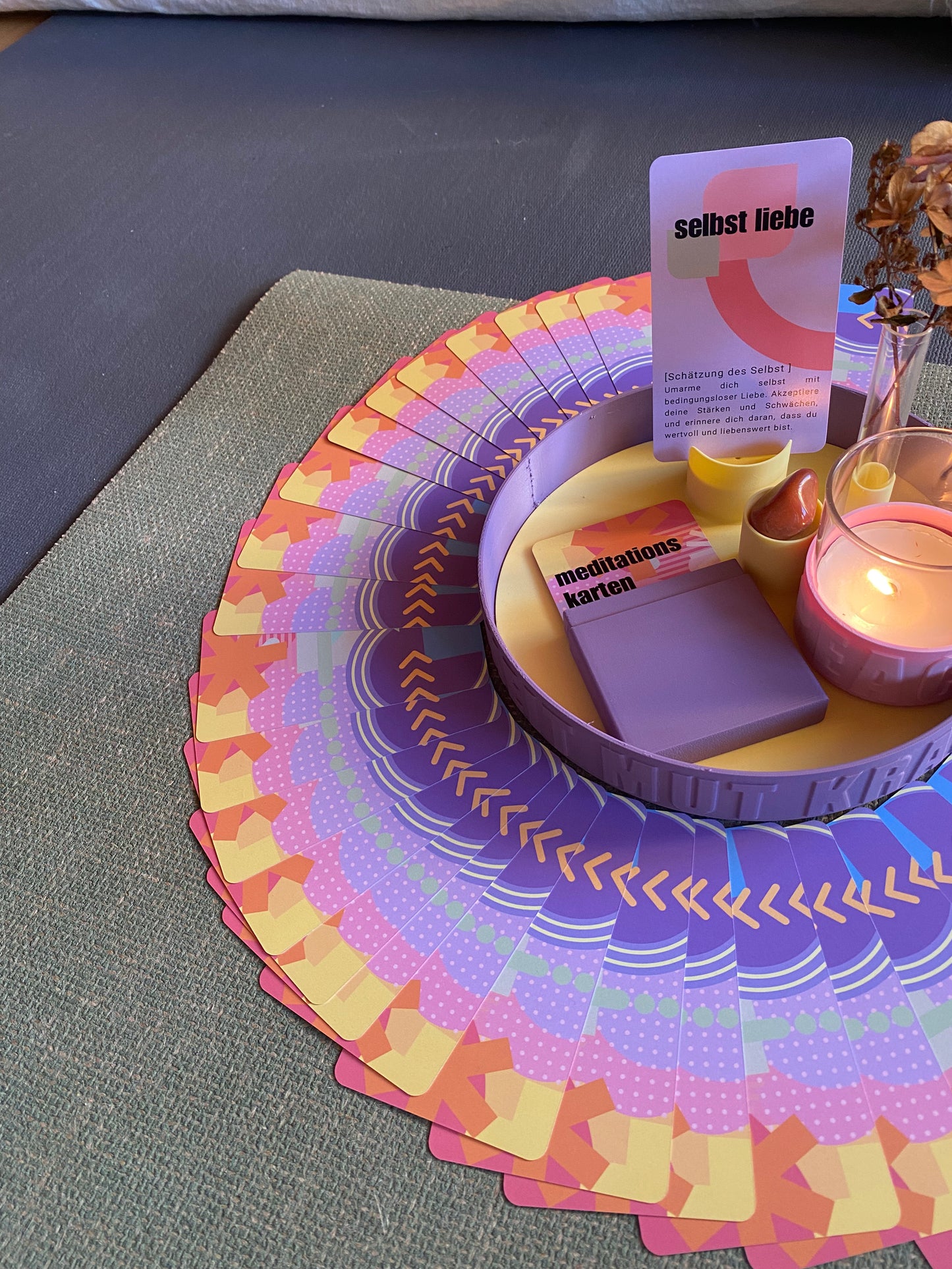 Affirmations Kartenset mit Deckbox